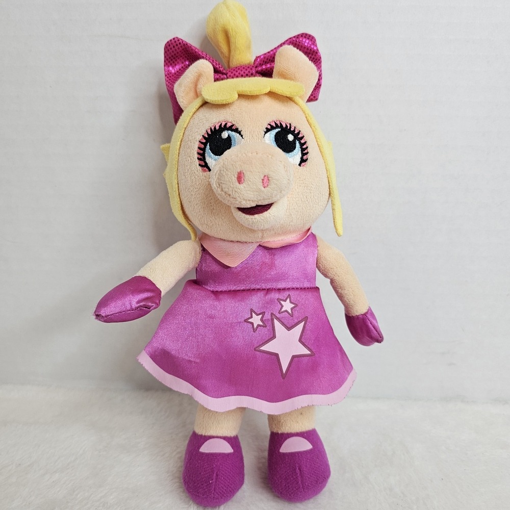 DISNEY JUNIOR Miss Piggy Plush Muppet Babies 8" Stuffed Doll Toy